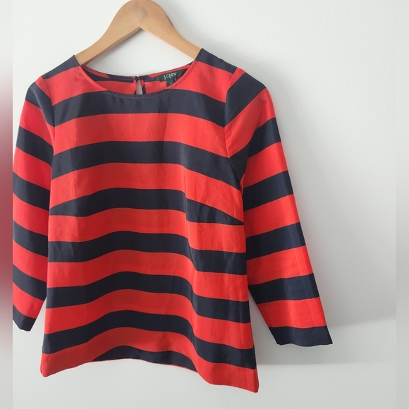 J. Crew Striped Blouse - Picture 3 of 10